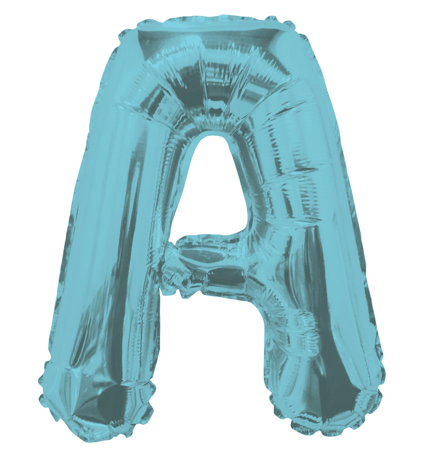 14" Airfill with Valve Only Letter A Light Blue Balloon (Sticks Sold Separately)