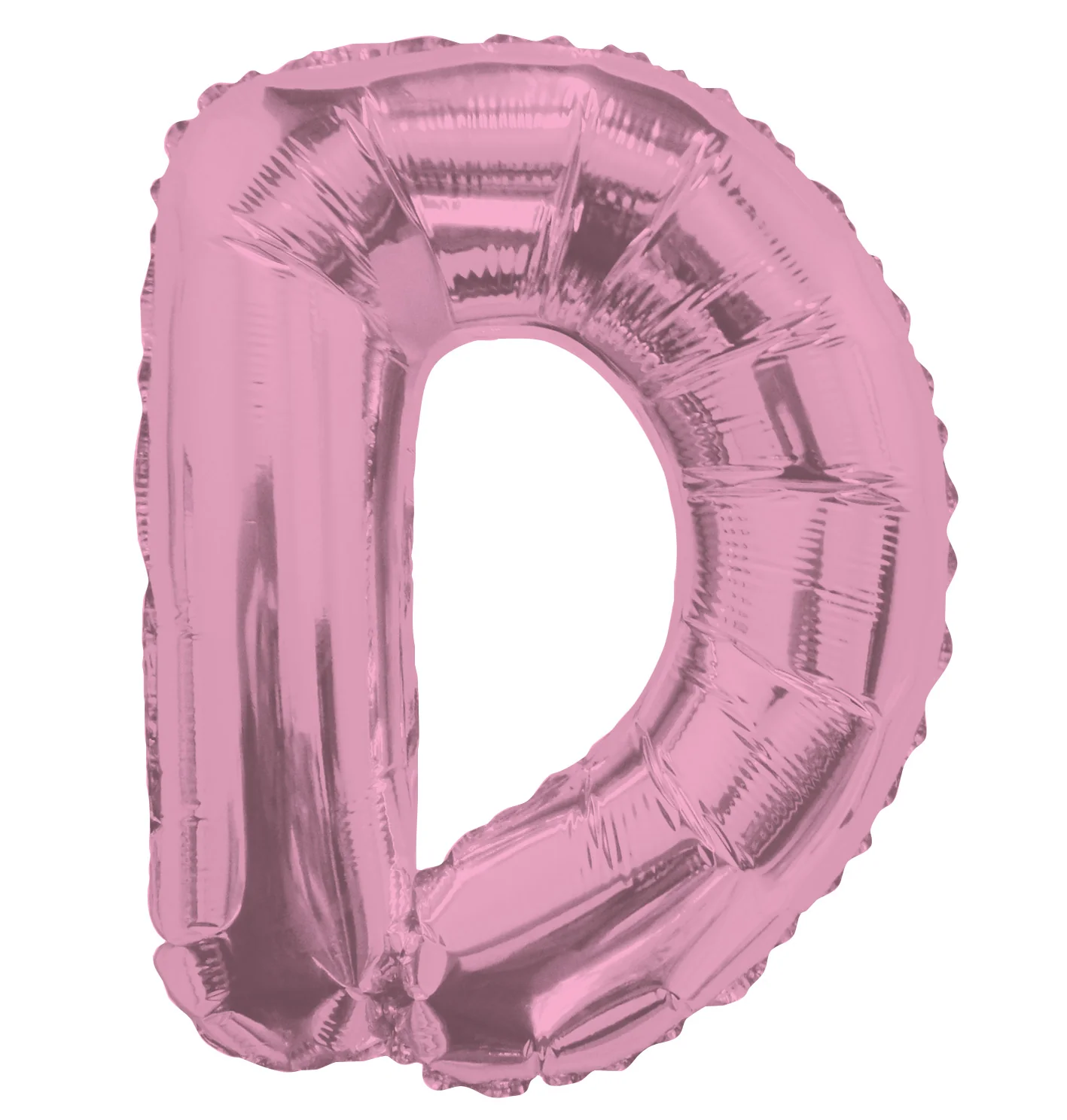 14" Airfill with Valve Only Letter D Pink Balloon (Sticks Sold Separately)
