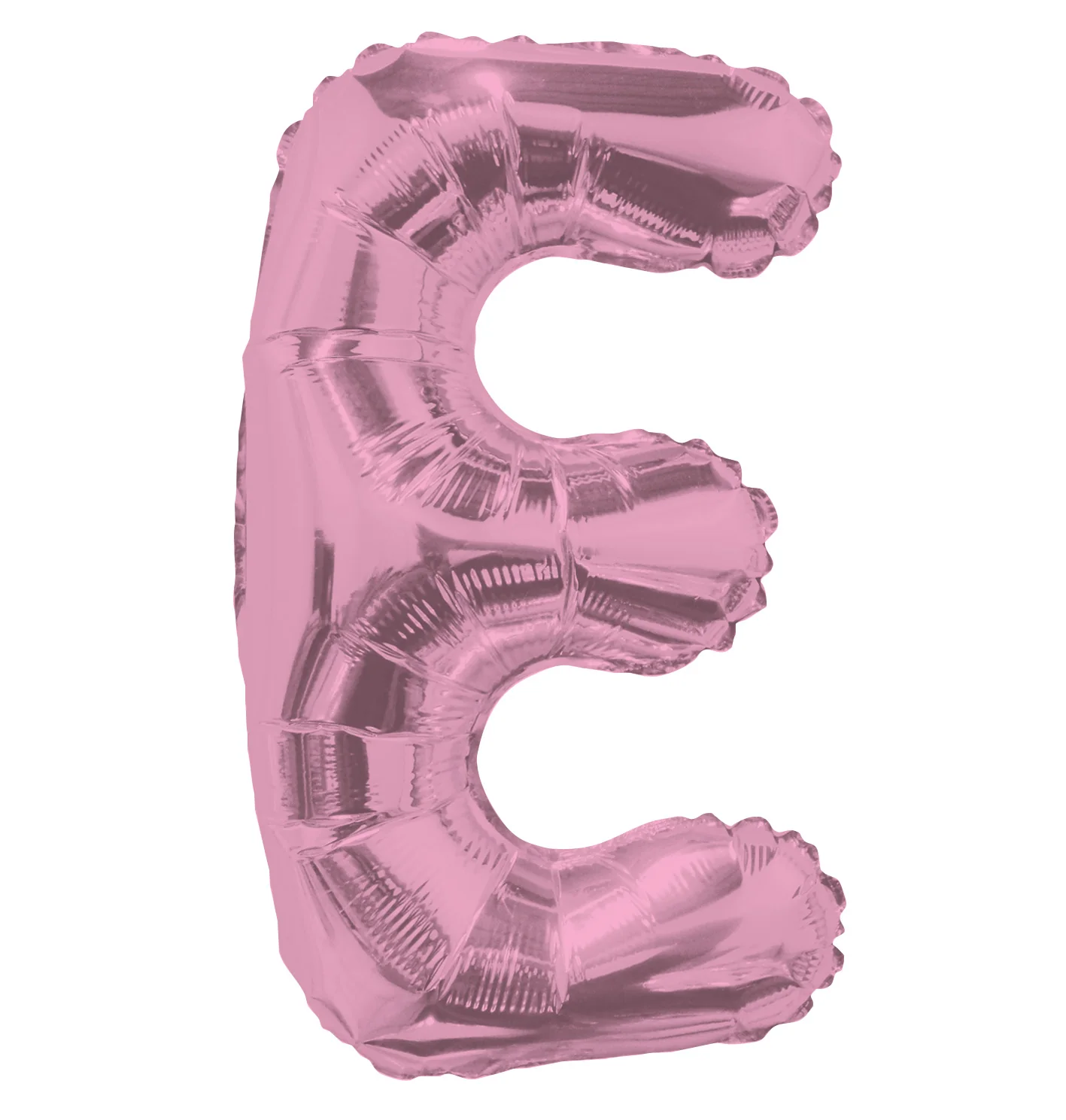 14" Airfill with Valve Only Letter E Pink Balloon (Sticks Sold Separately)