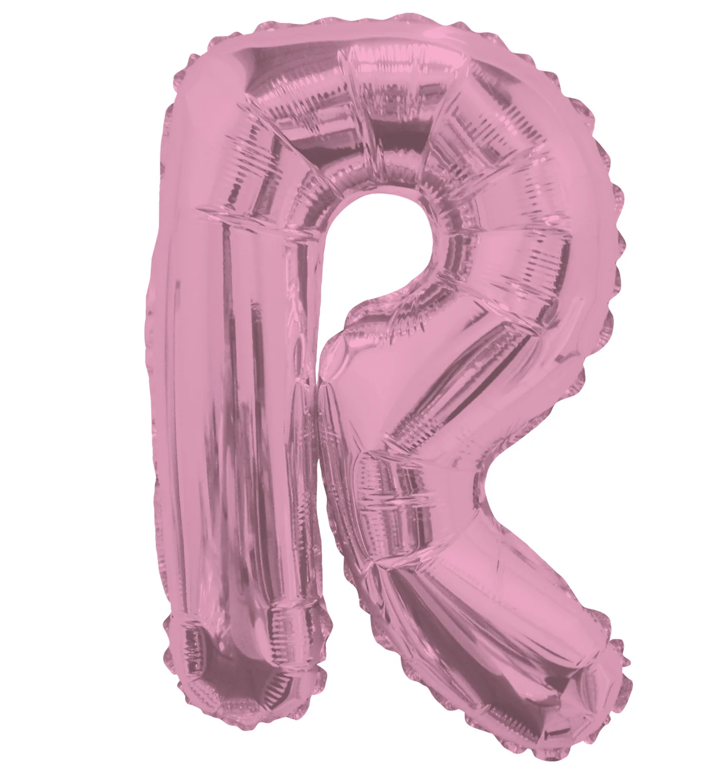 14" Airfill with Valve Only Letter R Pink Balloon (Sticks Sold Separately)