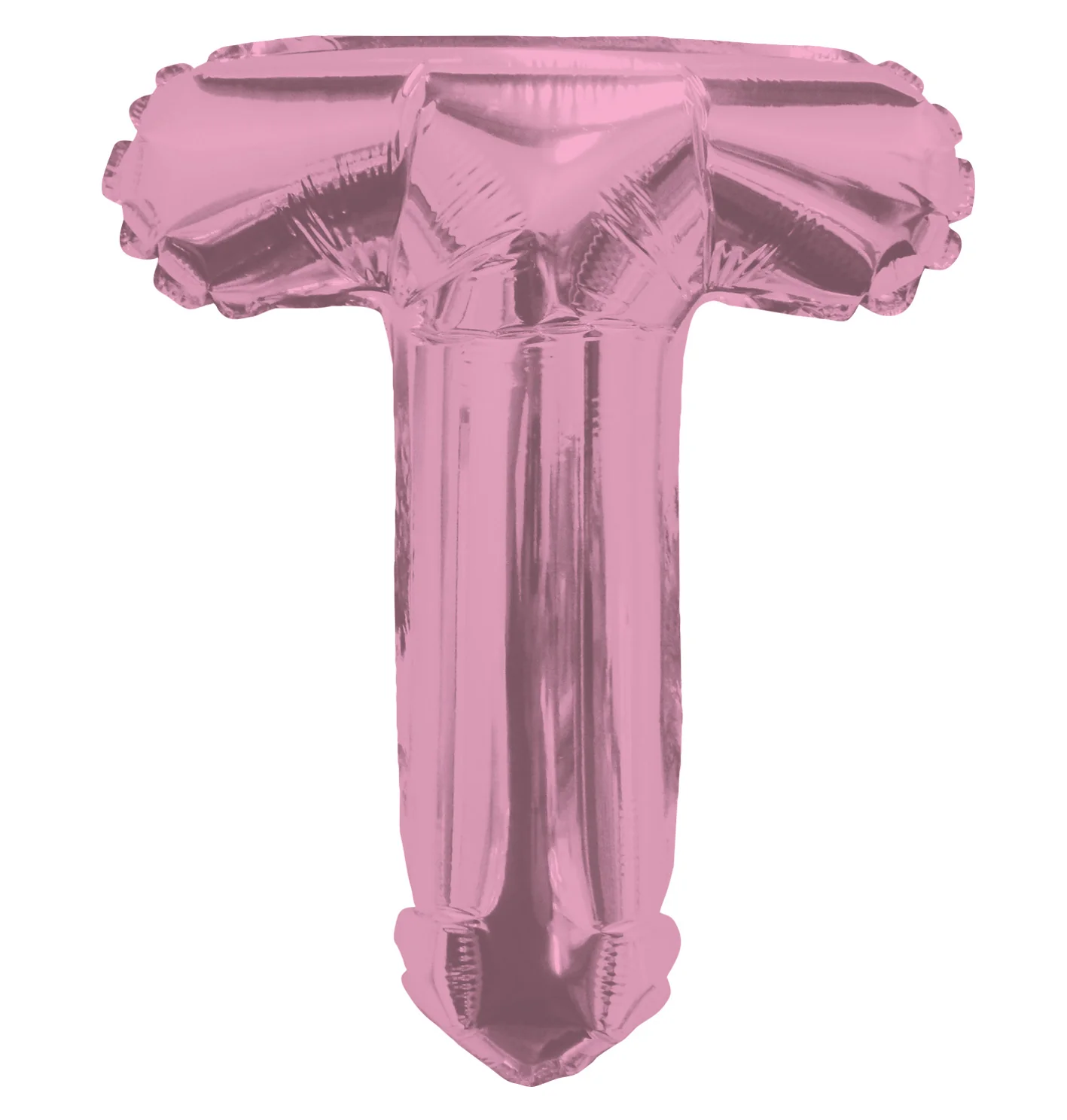 14" Airfill with Valve Only Letter T Pink Balloon (Sticks Sold Separately)