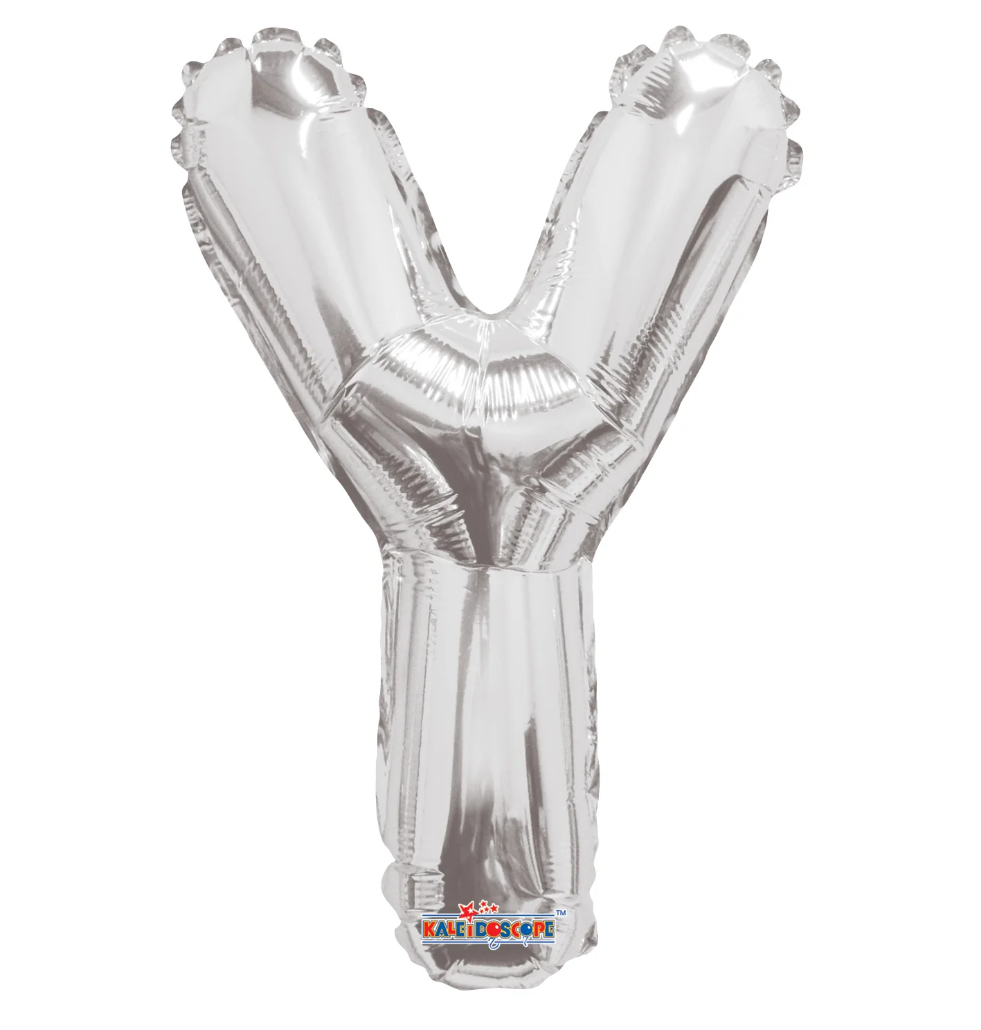 14" Airfill with Valve Only Letter Y Silver Balloon (Sticks Sold Separately)