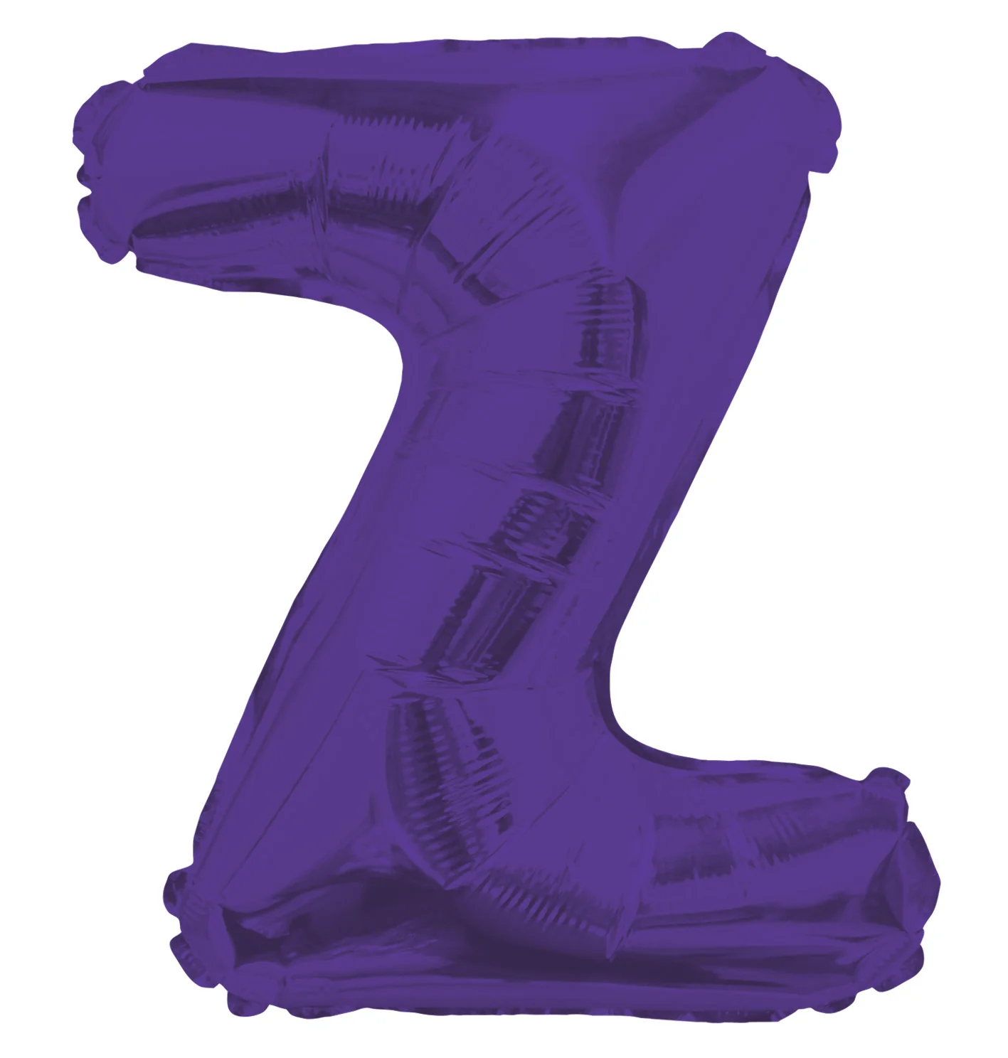 14" Airfill with Valve Only Letter Z Purple Balloon (Sticks Sold Separately)