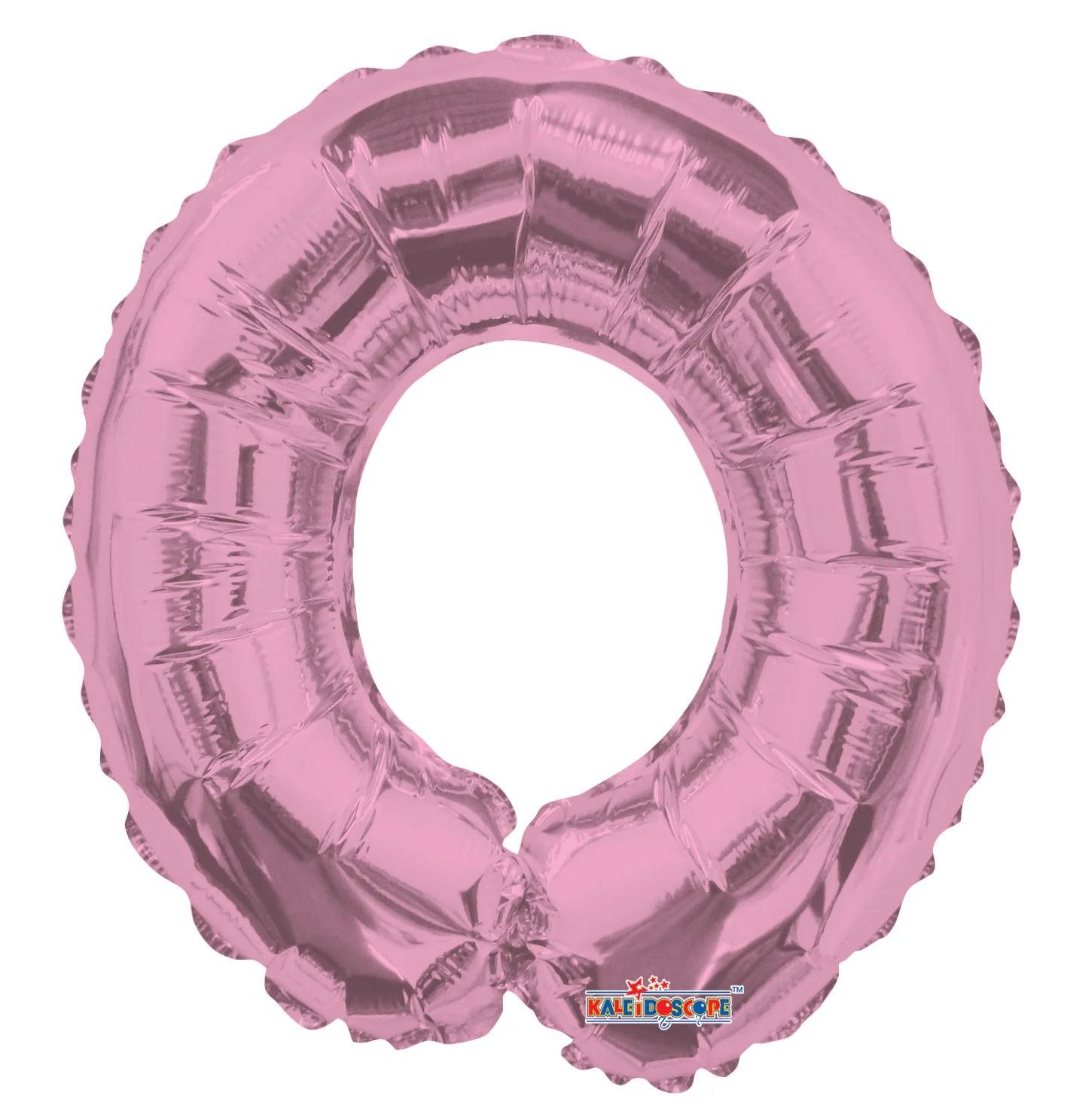 14" Airfill with Valve Only Number 0 Light Pink Balloon (Sticks Sold Separately)