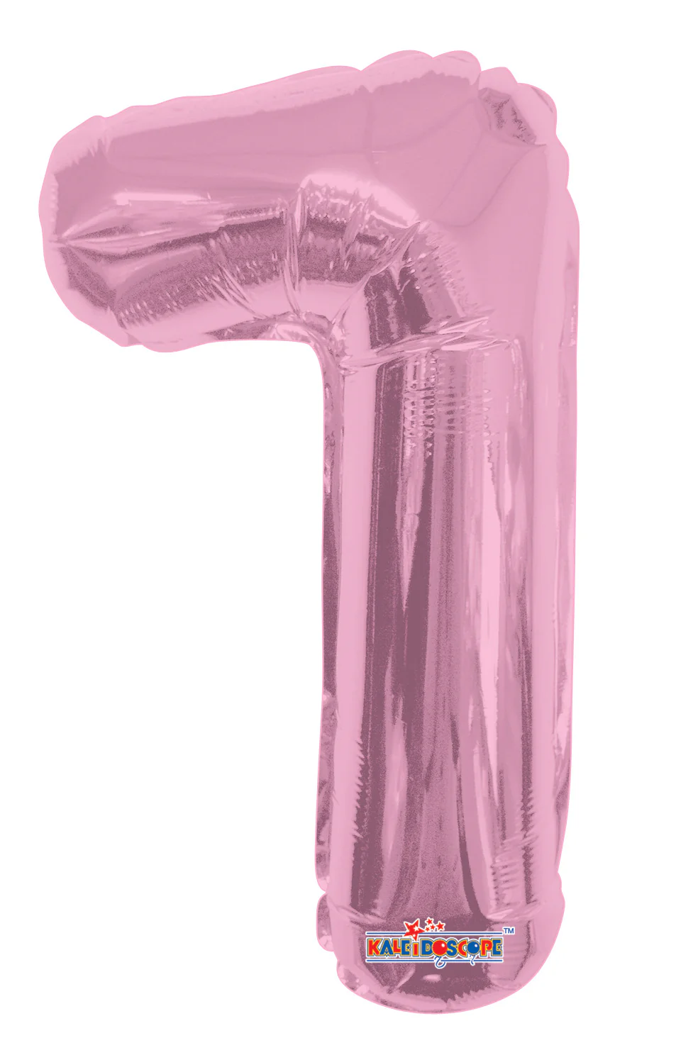 14" Airfill with Valve Only Number 1 Light Pink Balloon (Sticks Sold Separately)