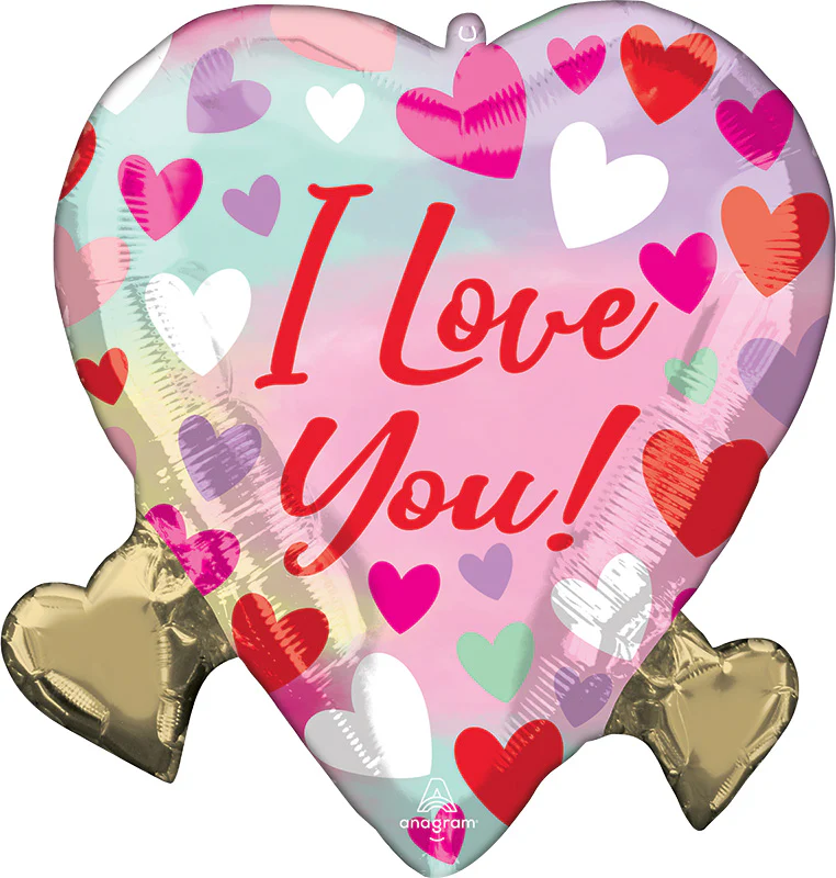 15" Pastel Love Foil Balloon