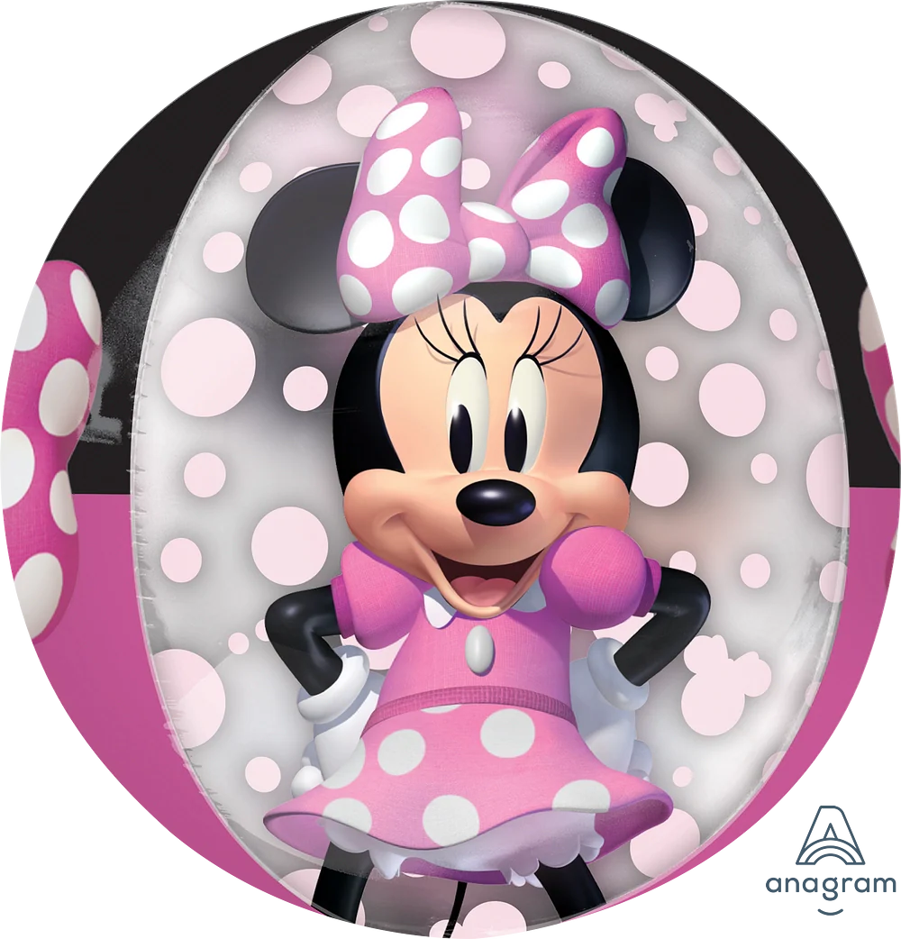 16" Minnie Mouse Forever Orbz Clear Foil Balloon