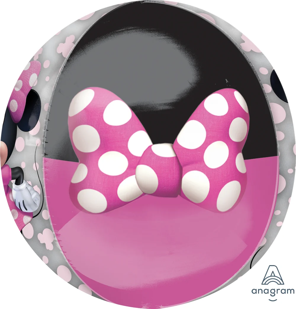 16" Minnie Mouse Forever Orbz Clear Foil Balloon - Image 2