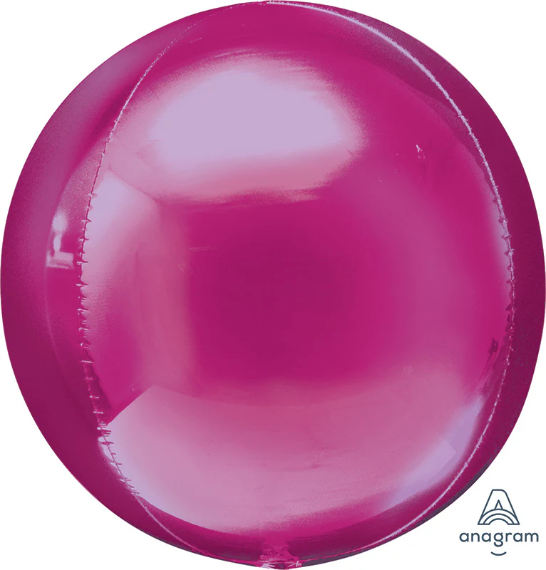 16" Orbz XL Orbz Bright Pink Foil Balloon