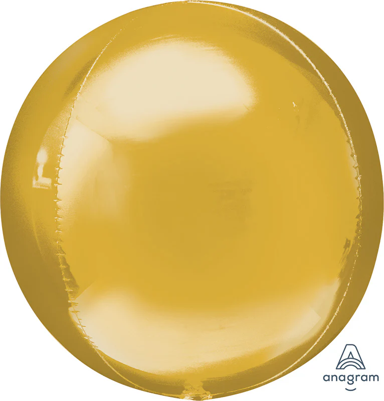 16" Orbz XL Orbz Gold Foil Balloon