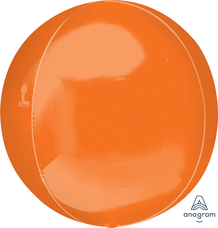 16" Orbz XL Orbz Orange Foil Balloon