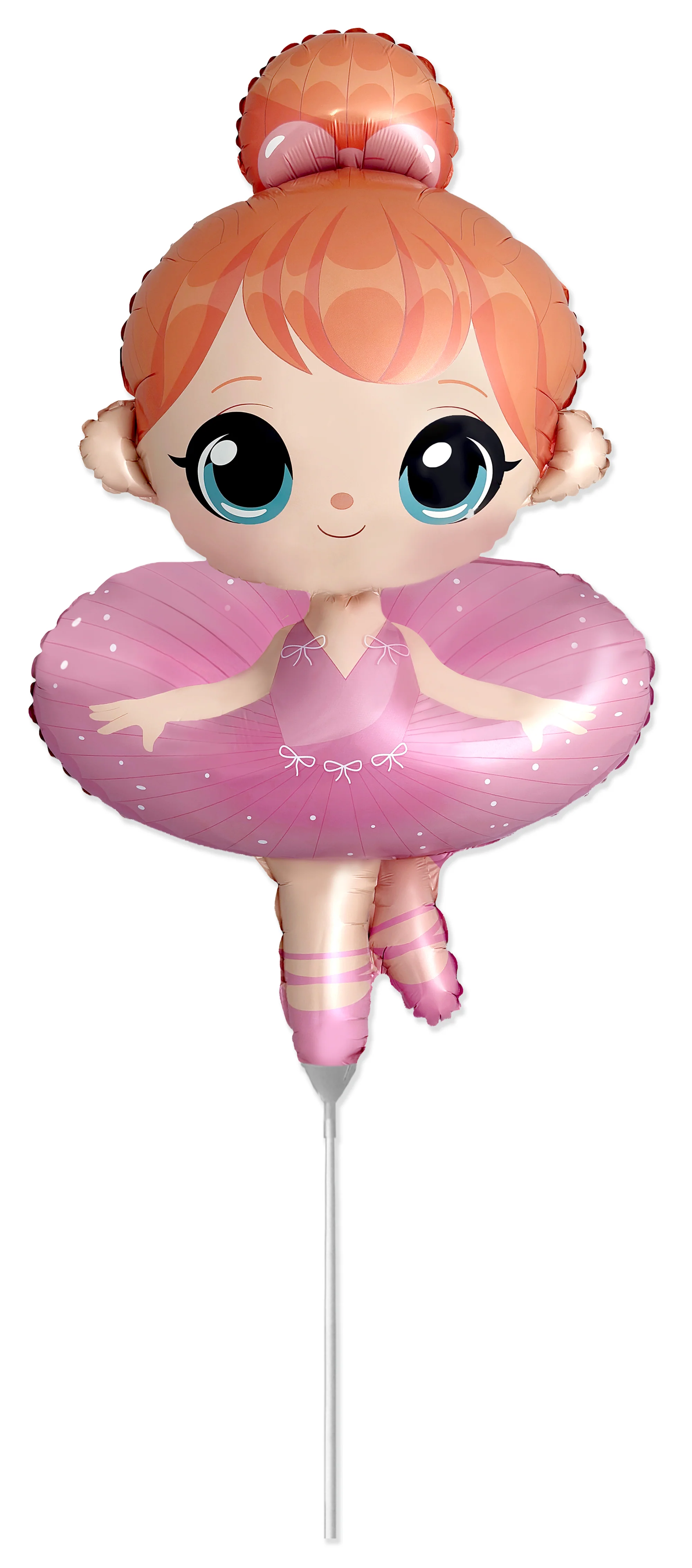 16" Airfill Only Ballerina Foil Balloon