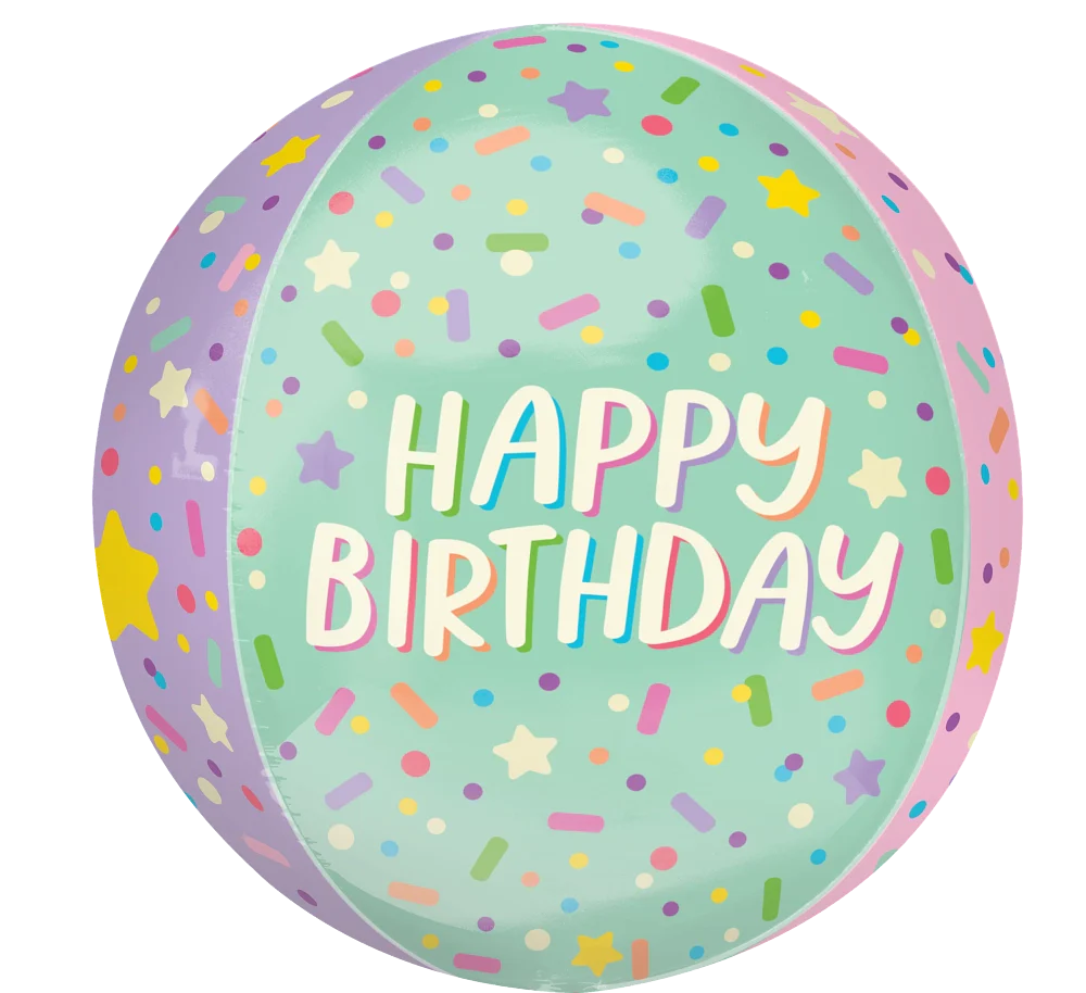 16" Jumbo Orbz Ice Cream Party Birthday Foil Balloon