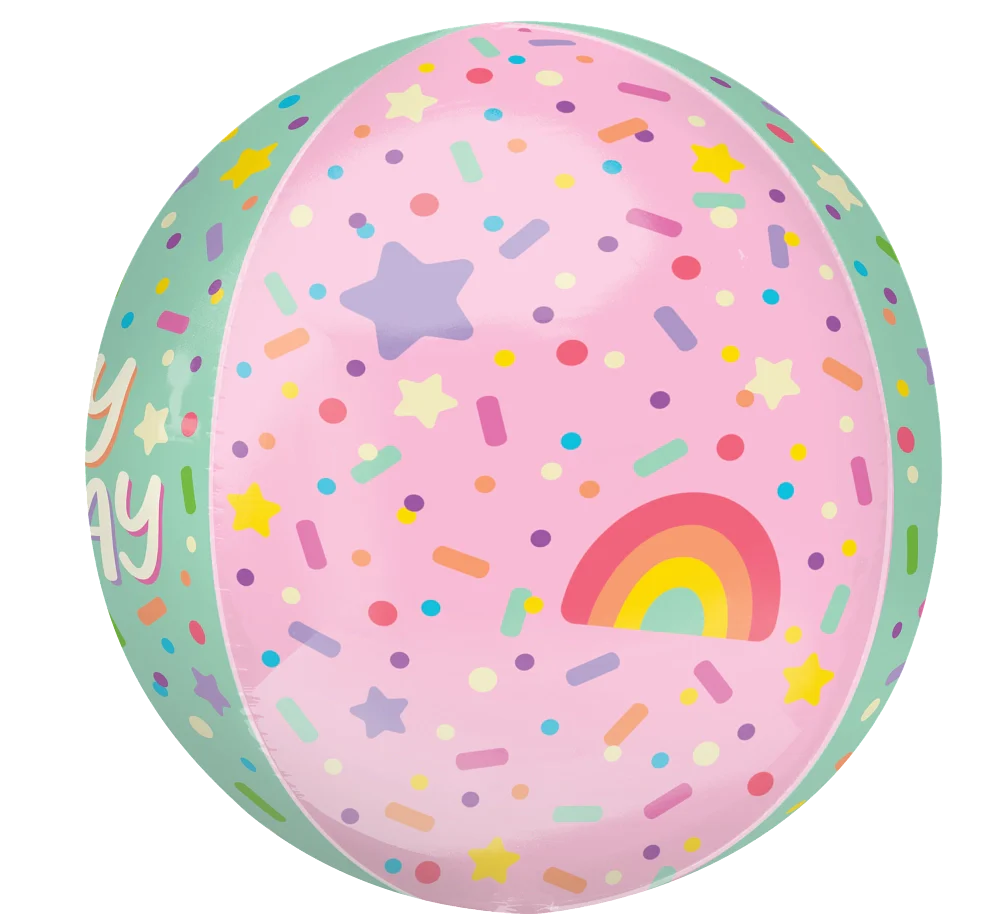 16" Jumbo Orbz Ice Cream Party Birthday Foil Balloon - Image 3
