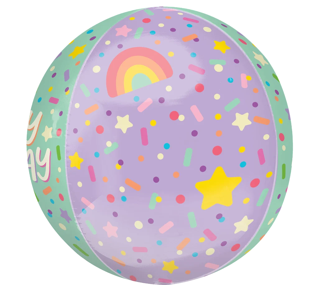 16" Jumbo Orbz Ice Cream Party Birthday Foil Balloon - Image 4
