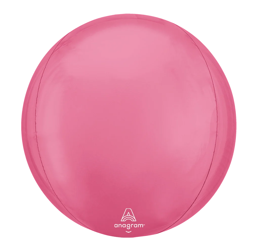 16" Jumbo Orbz Vibrant Pink Foil Balloon