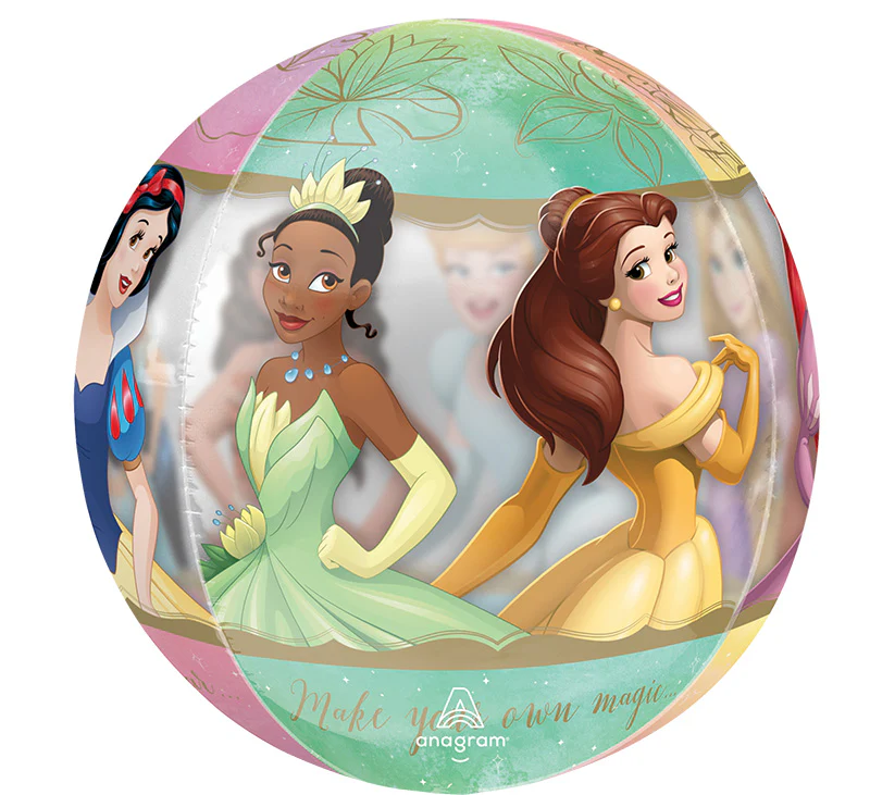 16" Orbz Clear Disney Princess Foil Balloon