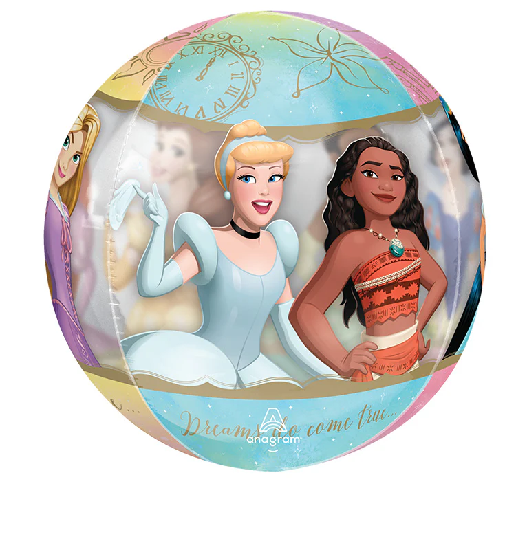 16" Orbz Clear Disney Princess Foil Balloon - Image 3