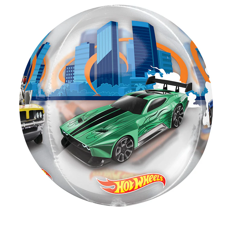 16" Orbz Clear Hot Wheels Foil Balloon - Image 4