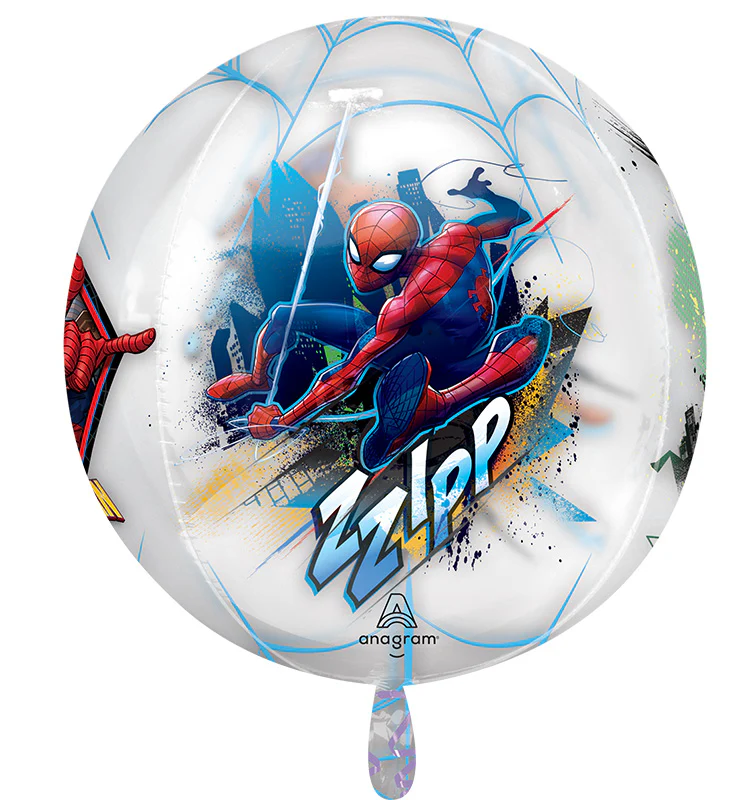 16" Orbz Clear Spiderman Foil Balloon - Image 2
