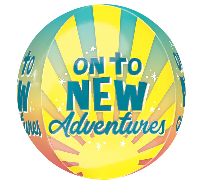 16" Orbz On To New Adventures Foil Balloon