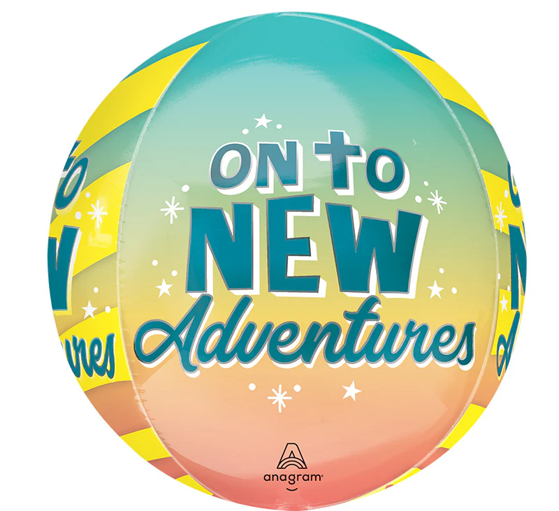 16" Orbz On To New Adventures Foil Balloon - Image 2