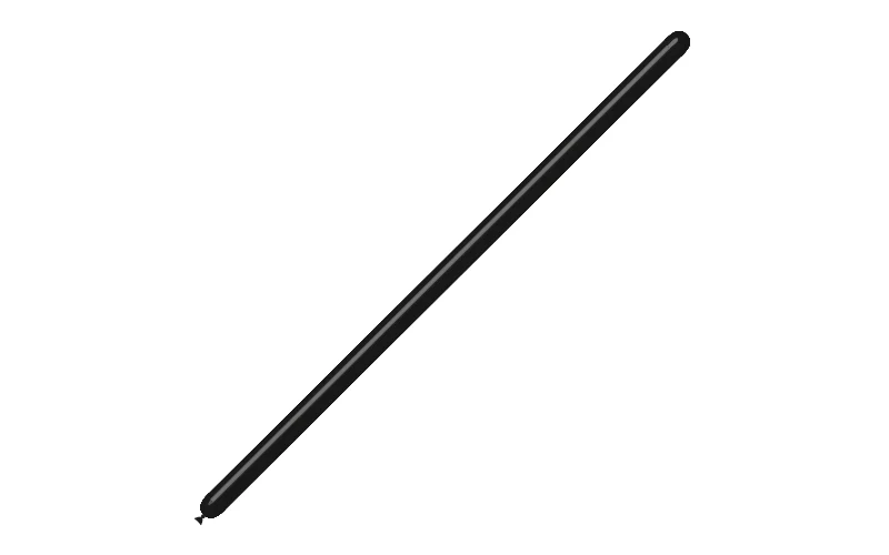 160BN Balloonia Brand Professional Line Twisting/Modelling Latex Balloons Standard Black (100 Per Bag) - Image 3