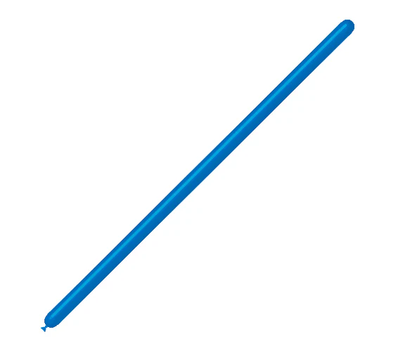 160BN Balloonia Brand Professional Line Twisting/Modelling Latex Balloons Standard Blue (100 Per Bag)