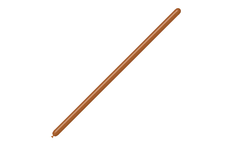 160BN Balloonia Brand Professional Line Twisting/Modelling Latex Balloons Standard Brown (100 Per Bag) - Image 3