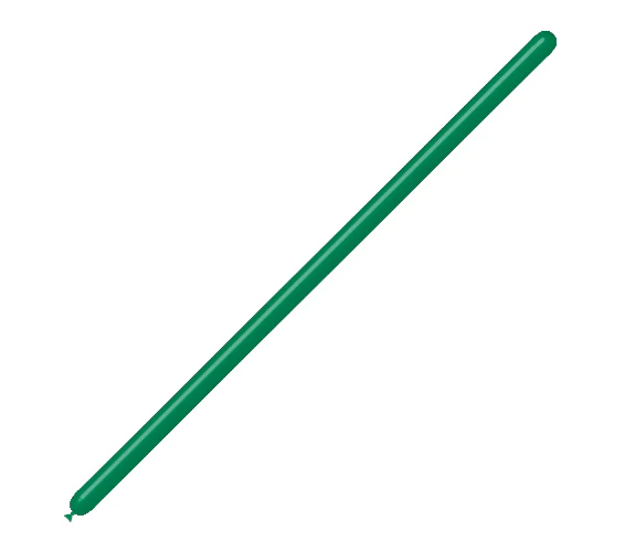 160BN Balloonia Brand Professional Line Twisting/Modelling Latex Balloons Standard Forest Green (100 Per Bag)