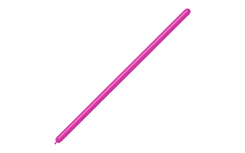 160BN Balloonia Brand Professional Line Twisting/Modelling Latex Balloons Standard Fuchsia (100 Per Bag) - Image 3