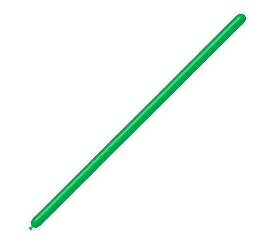 160BN Balloonia Brand Professional Line Twisting/Modelling Latex Balloons Standard Green (100 Per Bag)