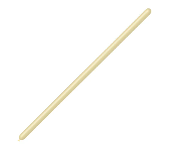 160BN Balloonia Brand Professional Line Twisting/Modelling Latex Balloons Standard Ivory (100 Per Bag)