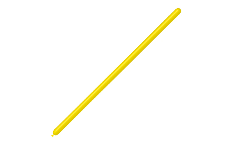 160BN Balloonia Brand Professional Line Twisting/Modelling Latex Balloons Standard Lemon (100 Per Bag) - Image 3