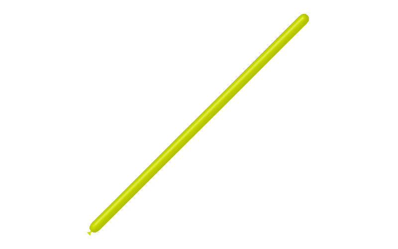 160BN Balloonia Brand Professional Line Twisting/Modelling Latex Balloons Standard Lime Green (100 Per Bag) - Image 3
