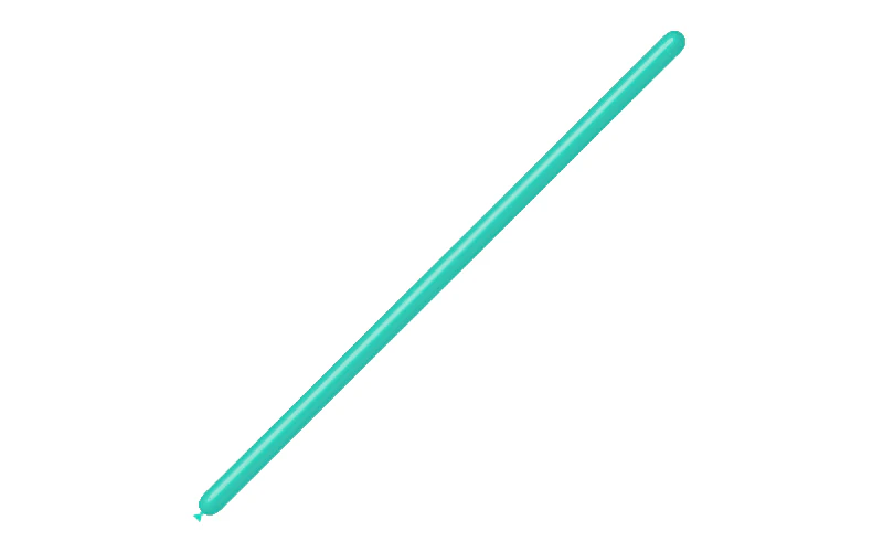 160BN Balloonia Brand Professional Line Twisting/Modelling Latex Balloons Standard Mint Green (100 Per Bag) - Image 3