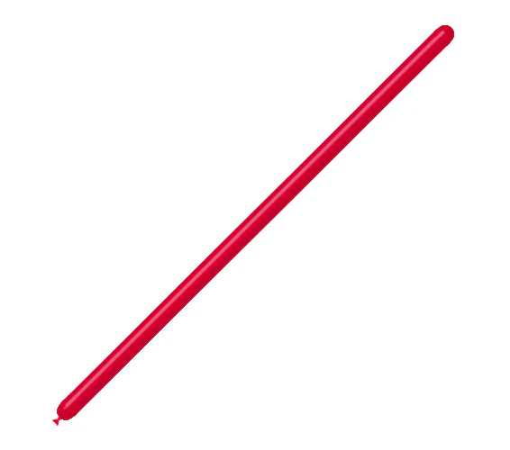 160BN Balloonia Brand Professional Line Twisting/Modelling Latex Balloons Standard Red (100 Per Bag)