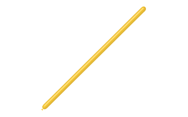 160BN Balloonia Brand Professional Line Twisting/Modelling Latex Balloons Standard Yellow (100 Per Bag) - Image 3