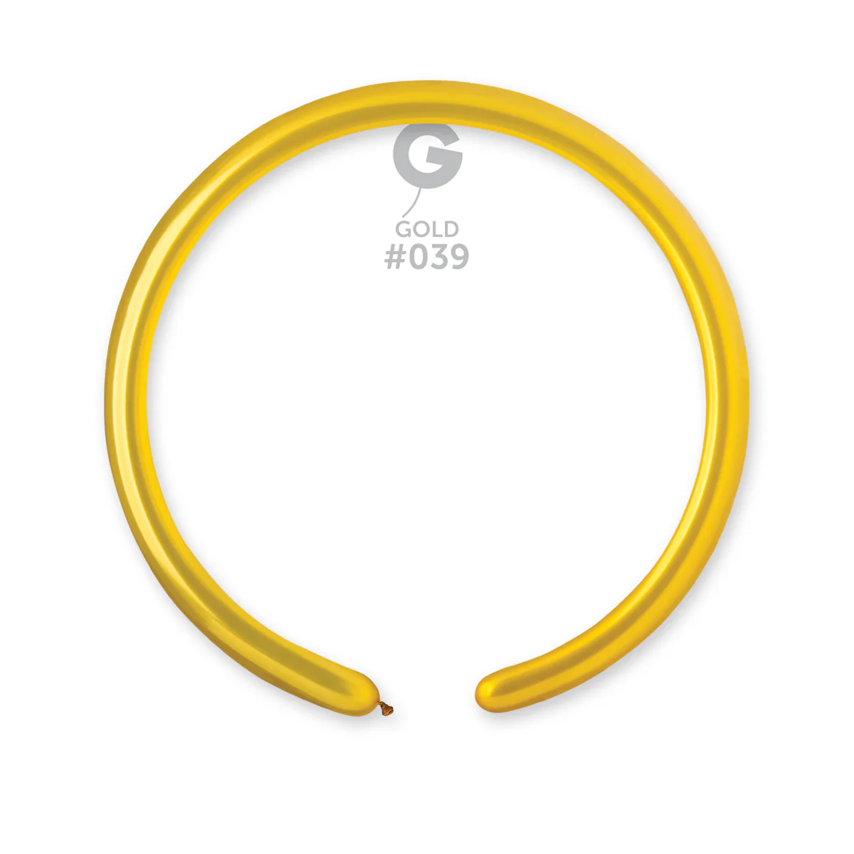 160G Gemar Latex Balloons (Bag of 50) Metallic Modelling/Twisting Gold