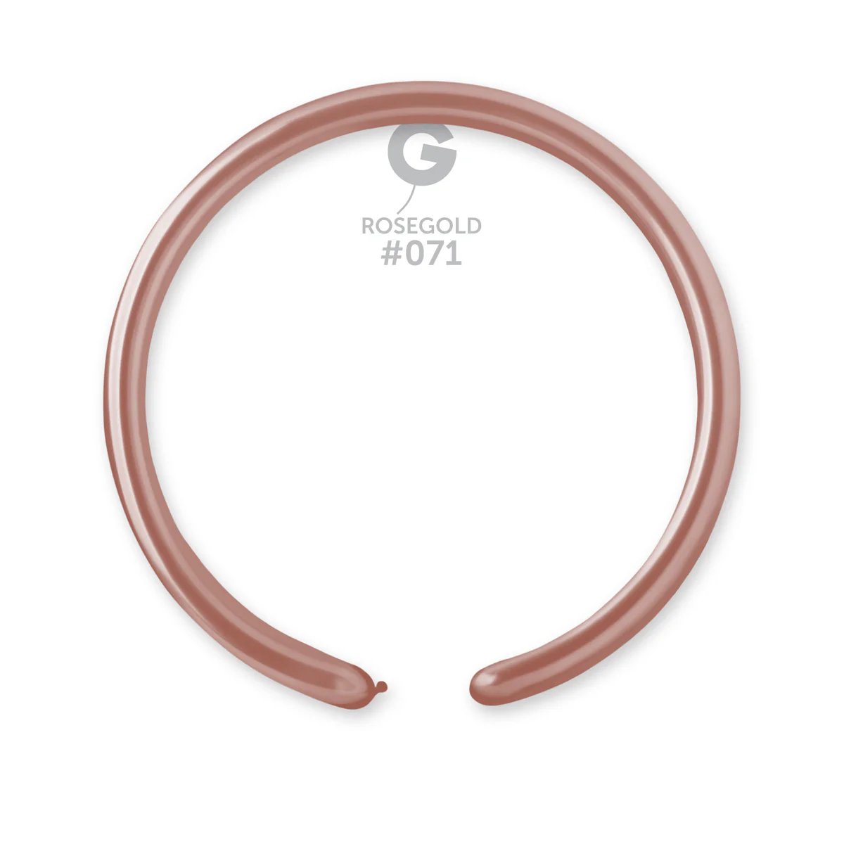 160G Gemar Latex Balloons (Bag of 50) Metallic Modelling/Twisting Rose Gold