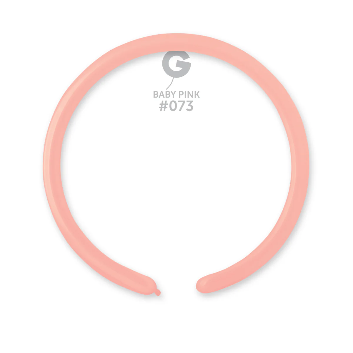 160G Gemar Latex Balloons (Bag of 50) Modelling/Twisting Baby Pink