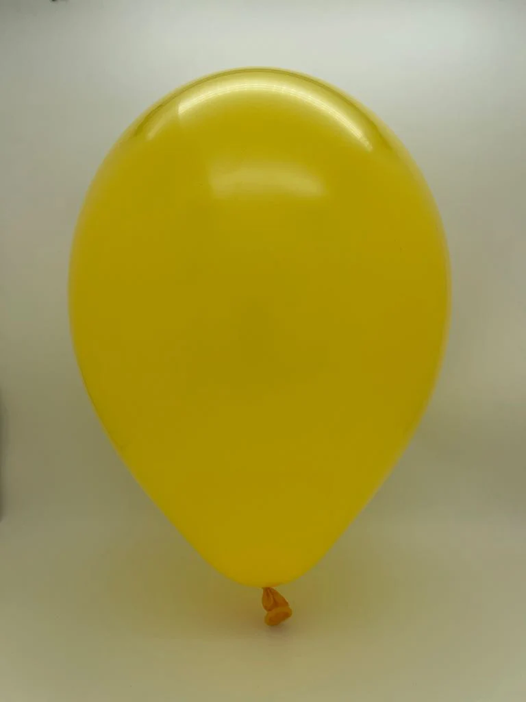 160G Gemar Latex Balloons (Bag of 50) Modelling/Twisting Deep Yellow - Image 2