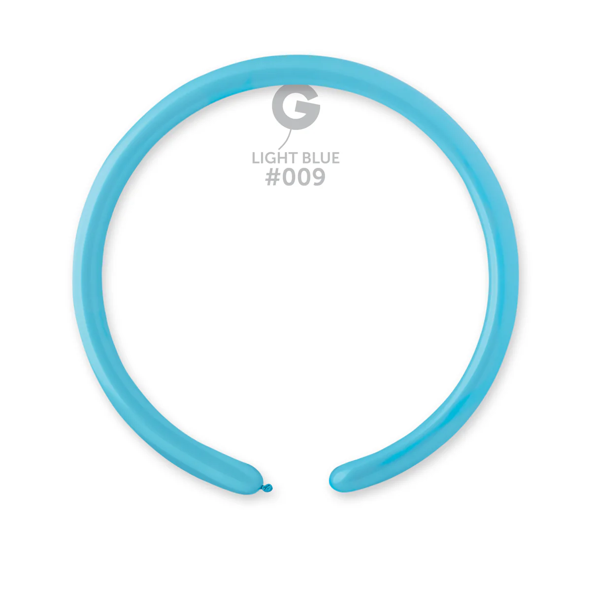 160G Gemar Latex Balloons (Bag of 50) Modelling/Twisting Light Blue