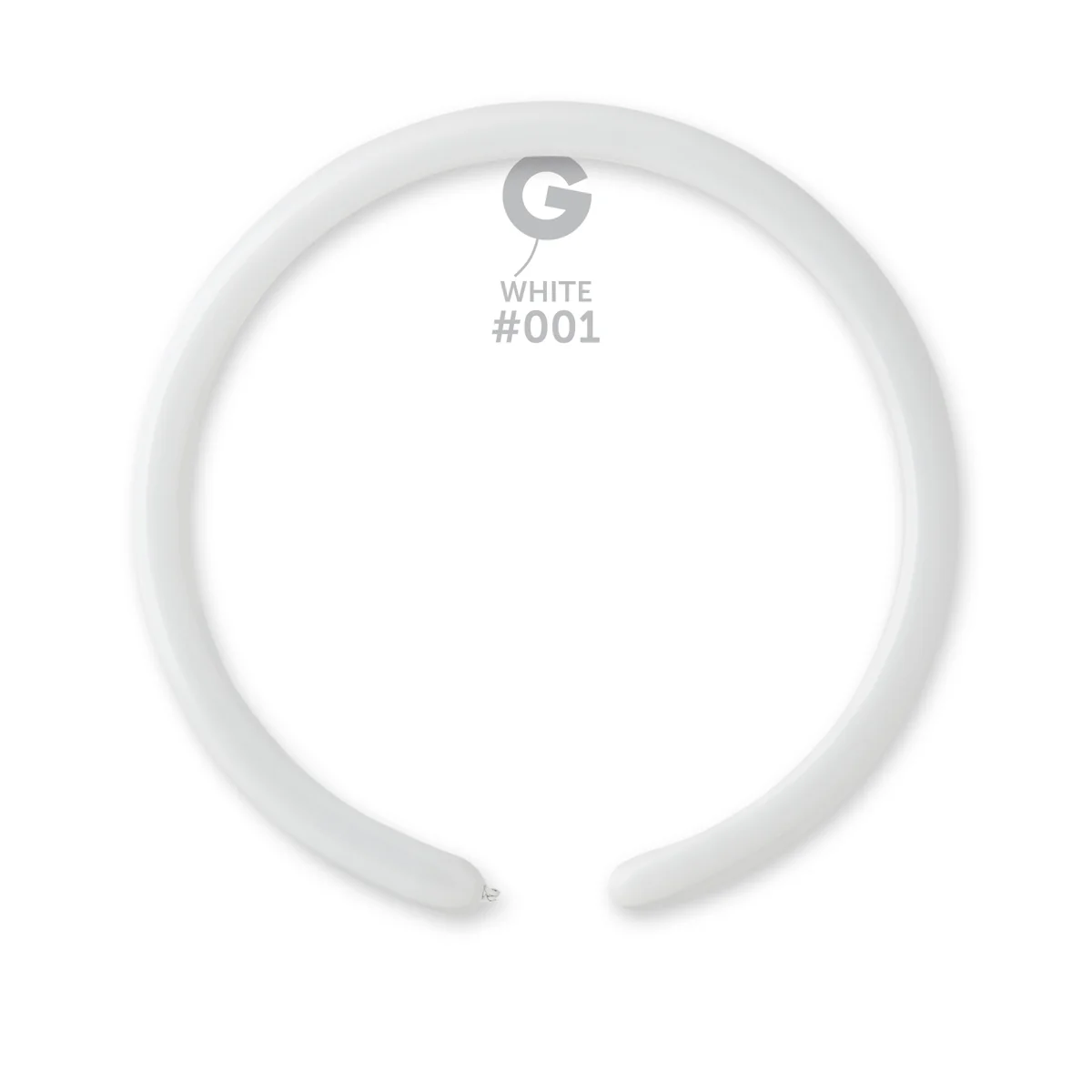 160G Gemar Latex Balloons (Bag of 50) Modelling/Twisting White