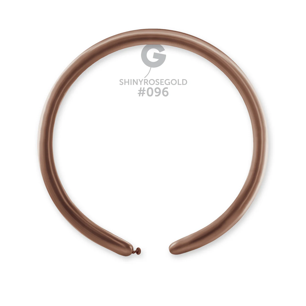 160G Gemar Latex Balloons (Bag of 50) Shiny Rose Gold Twisting/Modelling