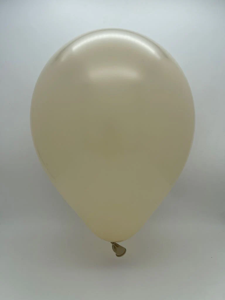 160K Nozzle Up Kalisan Twisting Latex Balloons Retro White Sand (50 Per Bag) - Image 2