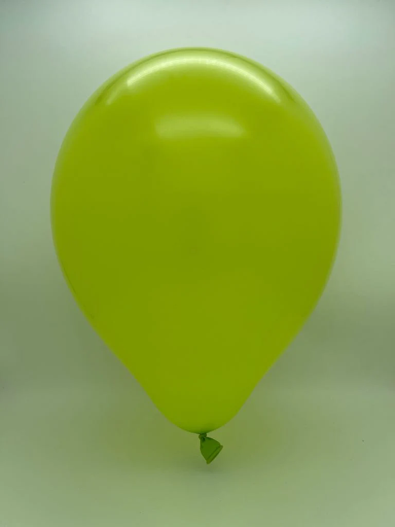 160K Nozzle Up Kalisan Twisting Latex Balloons Standard Lime Green (50 Per Bag) - Image 2