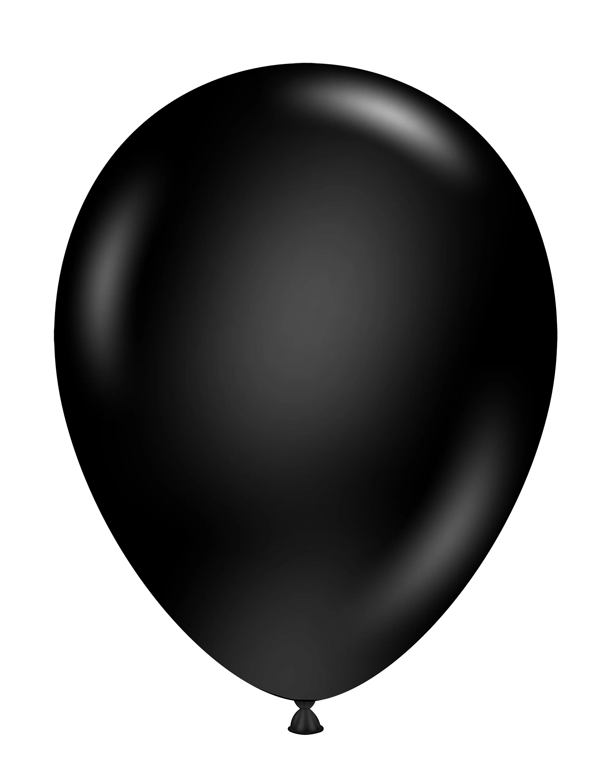17" Black Tuftex Latex Balloons Designer Balloons (25 Per Bag)