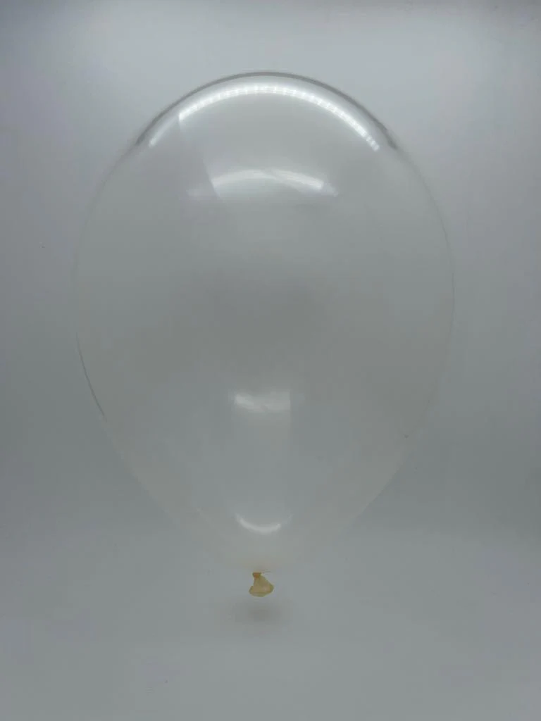 17" Crystal/Jewel Clear Tuftex Latex Balloons (50 Per Bag) - Image 2
