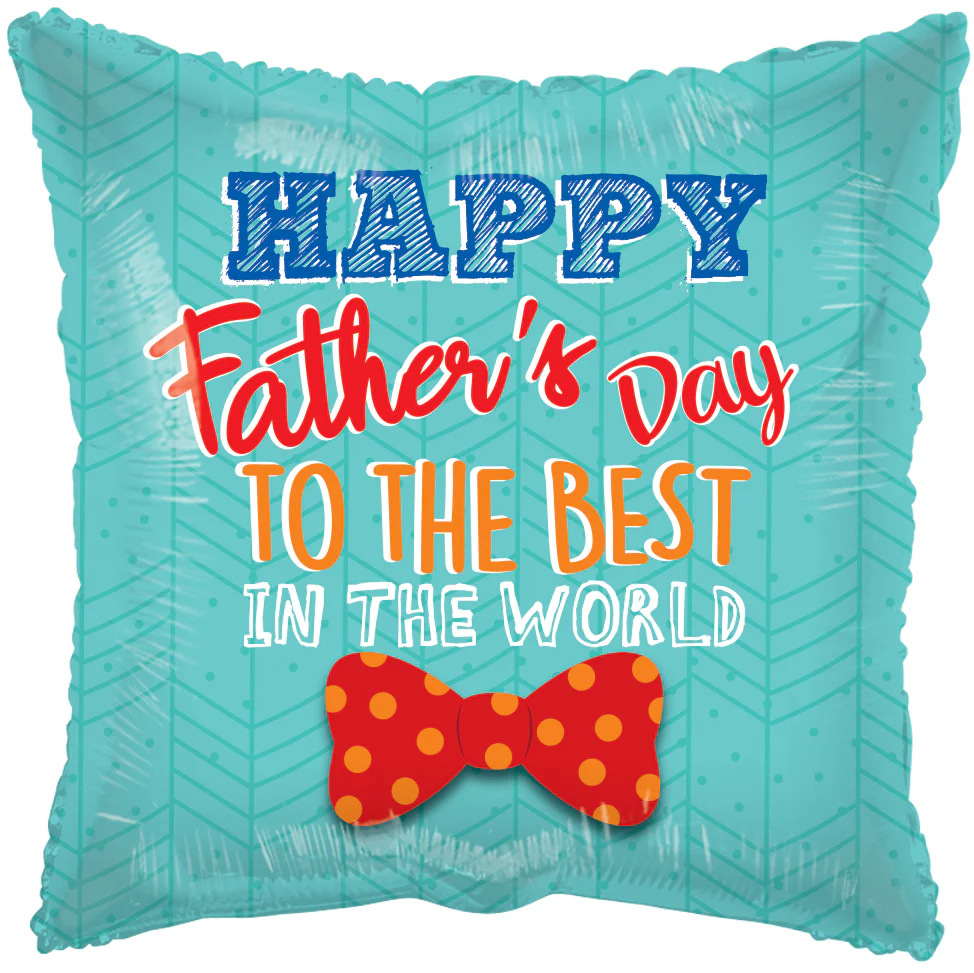 17" Happy Father's Day To The Best Foil Balloon